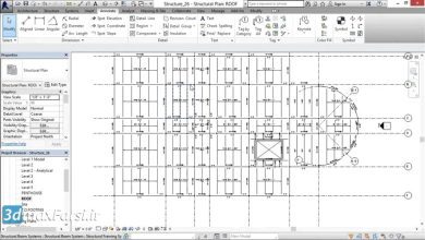 آموزش رویت استراکچر عمران نوین Revit Structure Tagging framing