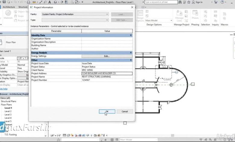 آموزش انتقال استاندارهای پروژه رویت استراکچر Revit Structure Transferring project standards