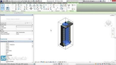 آموزش رویت استراکچر عمران نوین Revit Structure View settings