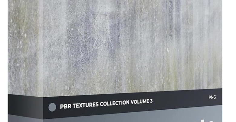 تکسچر و متریال بتن با کیفیت بالا CGAxis – Concrete PBR Textures