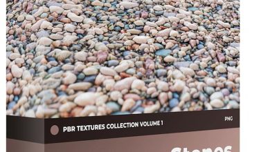 دانلود تکسچر سنگ تراورتن با کیفیت بالا CGAxis – PBR Textures Stones