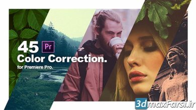 پریست کالر کارکشن پریمیر Color Correction & Color Grading Presets for Premiere Pro