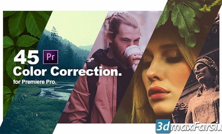 پریست کالر کارکشن پریمیر Color Correction & Color Grading Presets for Premiere Pro