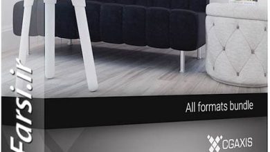 دانلود آبجکت آماده مبلمان اتاق نشیمن CGAxis Furniture VII