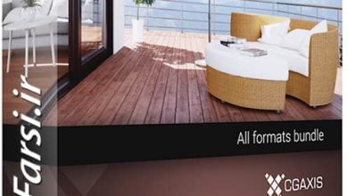 دانلود آبجکت مبلمان باغ ویلا استخر CGAxis Models Volume 51 3D Garden Furniture