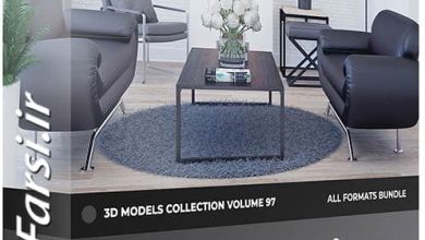 دانلود مدل سه بعدی مبلمان اتاق نشیمن CGAxis Furniture 3D Models Collection