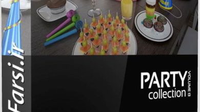 دانلود آبجکت جشن پارتی تری دی مکس CGAxis Models Volume 13 Party Collection