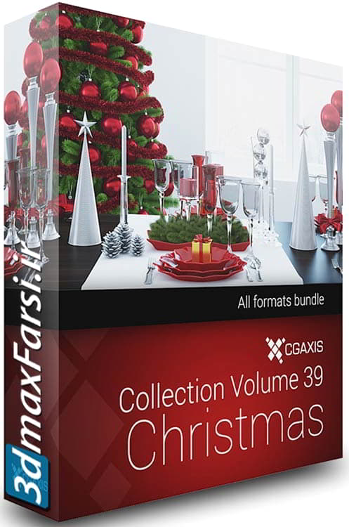 دانلود آبجکت جشن کریسمس CGAxis Models Volume 39 – 3D Christmas