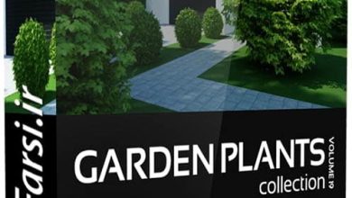 دانلود پکیج گل و بوته خانگی زینتی Download CGAxis Models Garden Plants