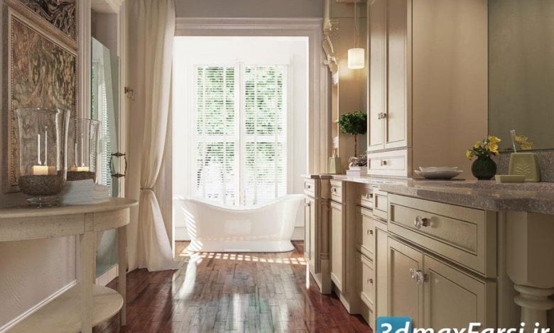 دانلود آرچ اینتریور Archinteriors vol. 39 حمام سرویس بهداشتی تری دی مکس ویری