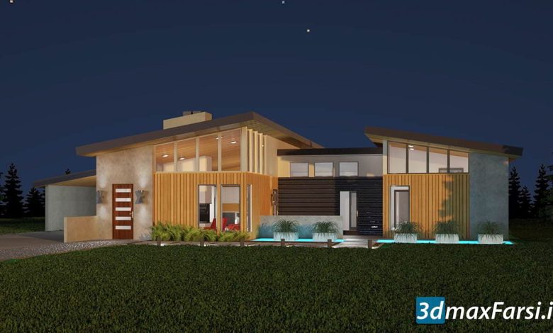 آموزش رندرگیری نماهای بیرونی 3ds Max and V-Ray: Exterior Lighting and Rendering