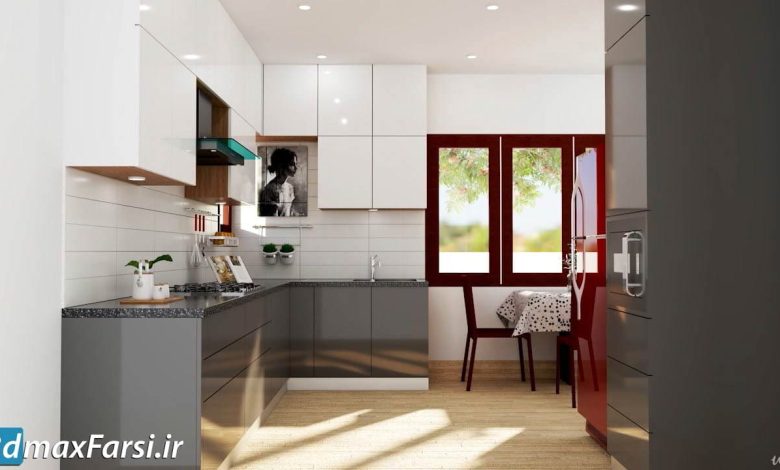آموزش رندر کابینت آشپزخانه اسکچاپ Vray Next + Sketchup 2019: Creating a Kitchen for Beginners
