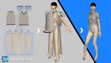 آموزش طراحی پیراهن مارلوس دیزاینر Fashion Design: Sketch in 3D using Marvelous Designer