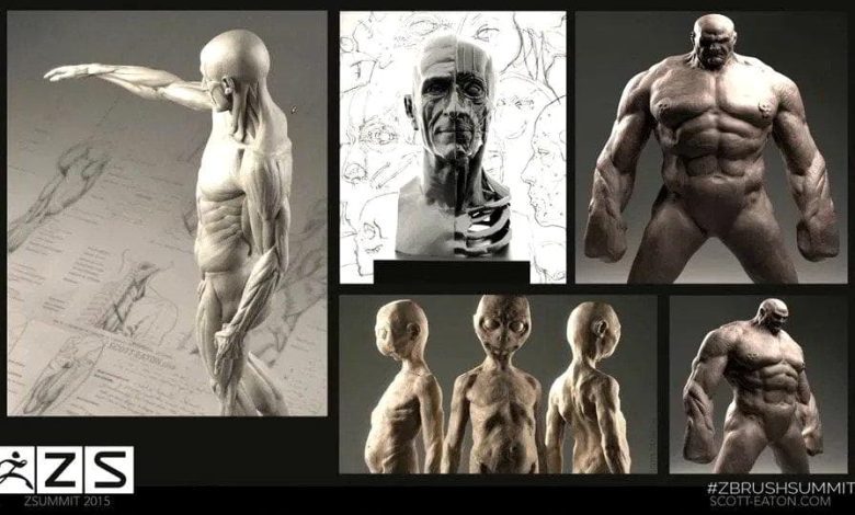 آموزش اسکالپینگ زیبراش ZBrush SUMMIT Presentation Scott Eaton