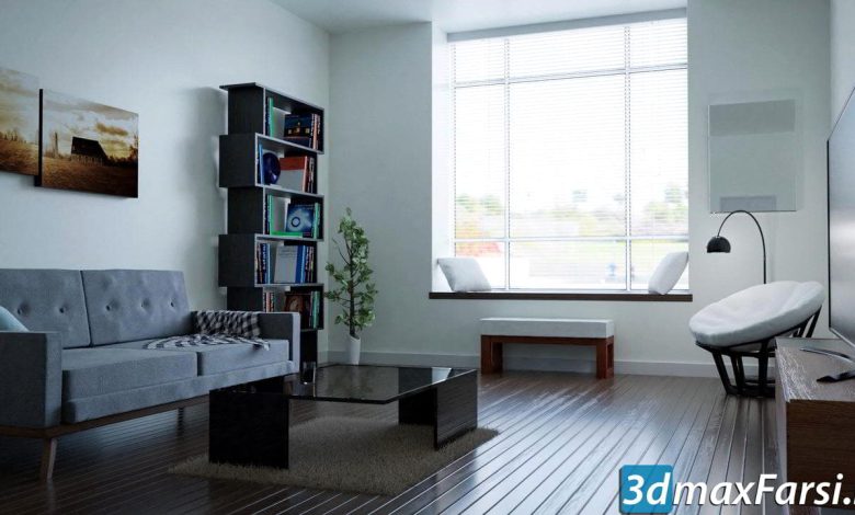 دانلود فیلم آموزش طراحی معماری و رندر بلندر : Create & Design a Modern Interior in Blender
