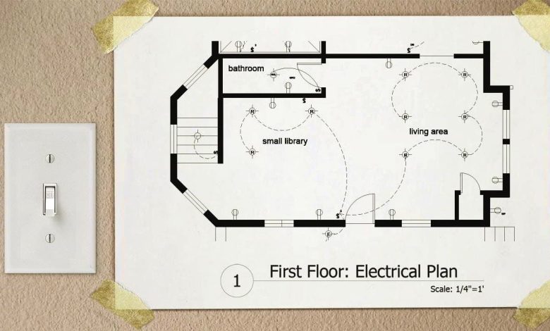 آموزش نقشه کشی برق اتوکد Drawing Electrical Plans in AutoCAD