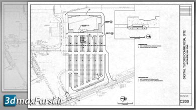 آموزش طراحی سایت پلان اتوکد Professional Site Design and Plan Production in AutoCAD