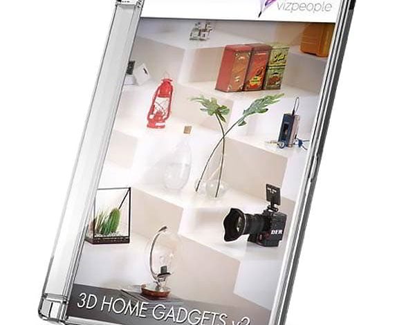 دانلود مدل سه بعدی لوازم داخلی منزل Viz-People – 3D Home Gadgets v2