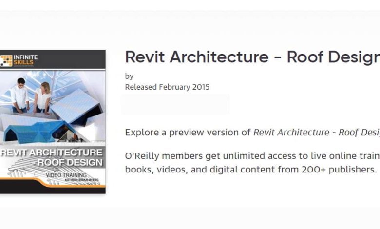 آموزش طراحی سقف رویت InfiniteSkills – Revit Architecture – Roof Design