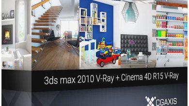 دانلود صحنه سه بعدی تری دی مکس سینمافوردی CGAxis 3D Interiors Volume 1