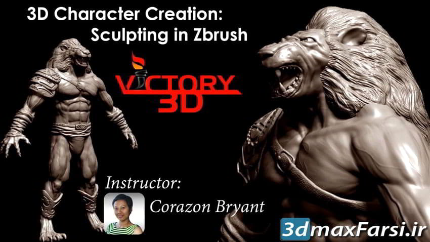 آموزش طراحی کاراکتر زیبراش Udemy – 3D Character Creation: Sculpting in Zbrush