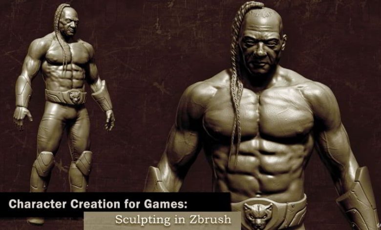 آموزش زیبراش Udemy – Character Creation for Games Vol. 1: Sculpting in Zbrush