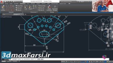 آموزش اتوکد Udemy – Advanced AutoCAD 2021 : Parametric Drawing