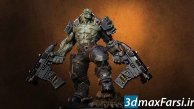 آموزش طراحی کاراکتر زیبراش Udemy – Orc Cyborg Character Creation in Zbrush