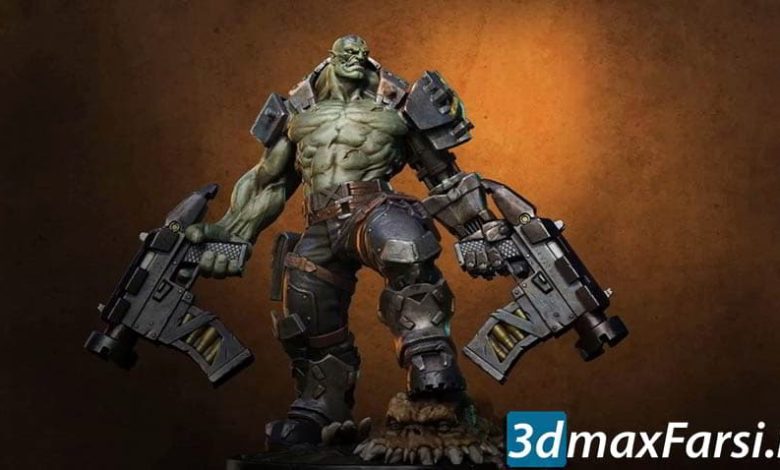 آموزش طراحی کاراکتر زیبراش Udemy – Orc Cyborg Character Creation in Zbrush