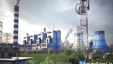 آرچ مدل Archmodels vol.227 : مدل سه بعدی نیروگاه و کارخانه و پالایشگاه نفت