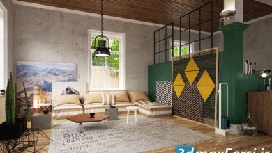 دانلود رایگان مجموعه آرچ مدل 174 : ست مبلمان نشیمن مدرنEvermotion – Archmodels Vol 174 download furniture sets models