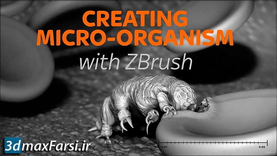 آموزش زیبراش Udemy - Learn Sculpting in Pixelogics ZBrush Create a Micro Organism