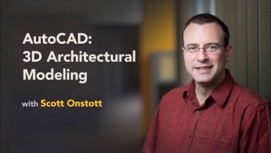 آموزش مدلسازی سه بعدی اتوکد AutoCAD 3D Architectural Modeling