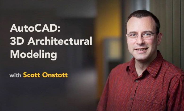آموزش مدلسازی سه بعدی اتوکد AutoCAD 3D Architectural Modeling