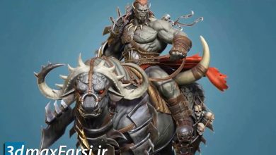 آموزش زیبراش Udemy – Orc Rider and Bull Creature Creation in Zbrush