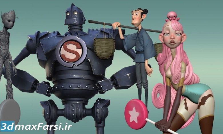 آموزش طراحی شخصیت های تلطیف شده به صورت سه بعدی Stylized Characters in 3D