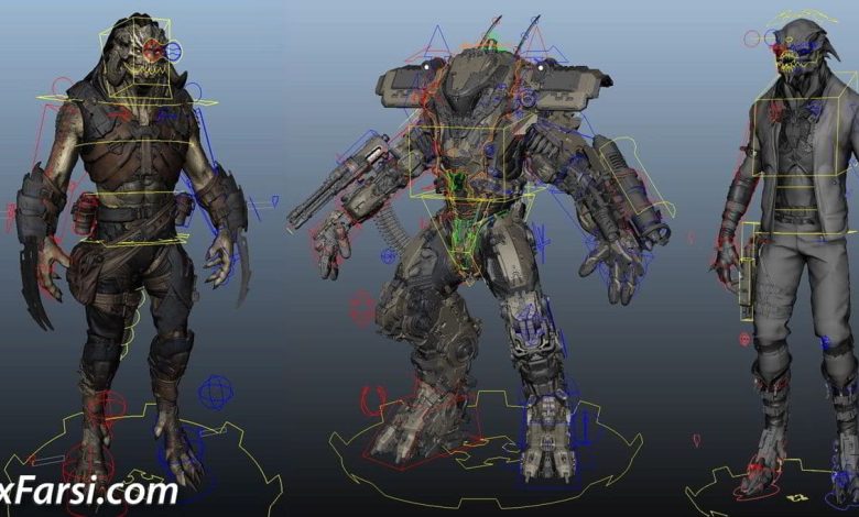 آموزش ریگ کاراکتر مایا بازی CG Master Academy – Rigging for Games Maya