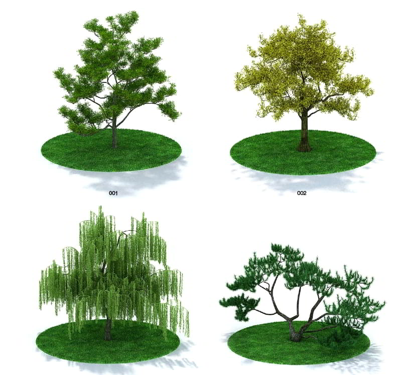 دانلود رایگان آرچ مدل Archmodels vol.31 : مدل سه بعدی گل و گیاه باغ