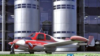 آرچ مدل Archmodels vol.73 : مدل سه بعدی هواپیما ، تجهیزات فرودگاه