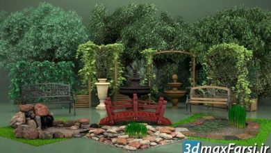دانلود رایگان آرچ مدل Archmodels vol.105 : مدل سه بعدی باغ