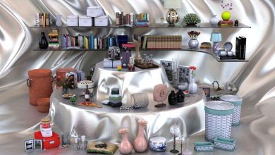 آرچ مدل Archmodels vol.120 : مدل سه بعدی ست تزئینی دکوری