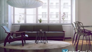 دانلود رایگان آرچ مدل Archmodels vol.125 : مدل سه بعدی صندلی مبل تری دی مکس