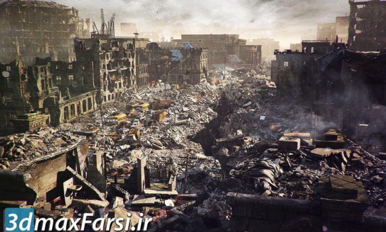آرچ مدل Archmodels vol.165 : مدل سه بعدی شهر جنگ زده متروک