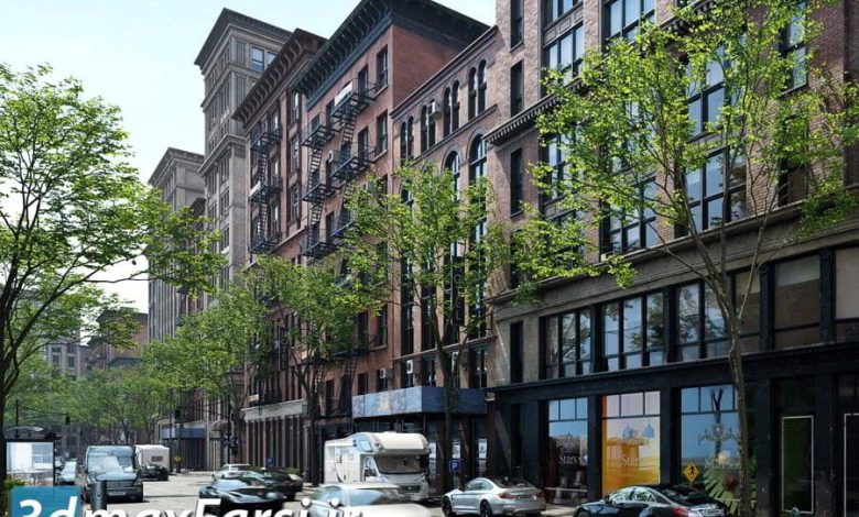 آرچ مدل Archmodels vol.215 : مدل سه بعدی ساختمان به سبک نیویورک