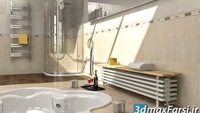 دانلود رایگان آرچ مدل Archmodels vol.91 : مدل سه بعدی شوفاژ رادیاتور