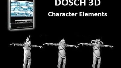 مدل سه بعدی المنت های کاراکتر DOSCH Design 3D Character Elements