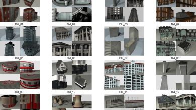 دانلود مدل سه بعدی ساختمان Dosch 3D Buildings 3DS