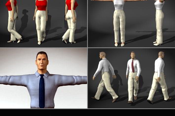 دانلود پرسوناژ انسان Dosch 3D Humans