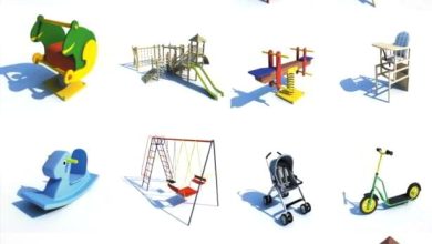 دانلود آبجکت بازی کودک مهدکودک اسباب بازی Dosch 3D: Kid’s Playground