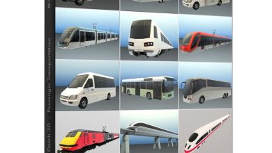 دانلود رایگان مدل سه بعدی ماشین حمل و نقل Dosch 3D: Passenger Transportation
